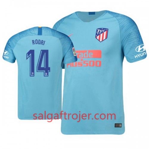 Atlético Madrid Fodboldtrøjer Rodri 14 Udebanesæt 2018/19 Kort ærmer Atlético Madrid Fodboldtrøjer Rodri 14 Udebanesæt 2018/19 Kort ærmer